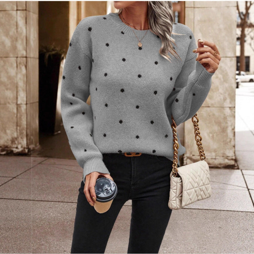 Maeve | Polka Dot Sweater