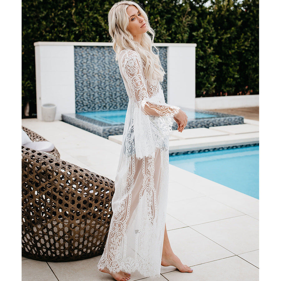 Céliane | Sheer Lace Beach Cover-Up