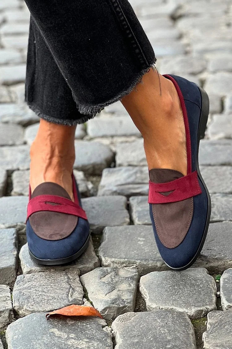 Kestrel | Easy Colourblock Penny Loafers