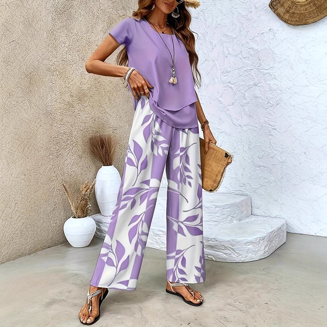Brenda | Elegant 2-Piece Summer Set