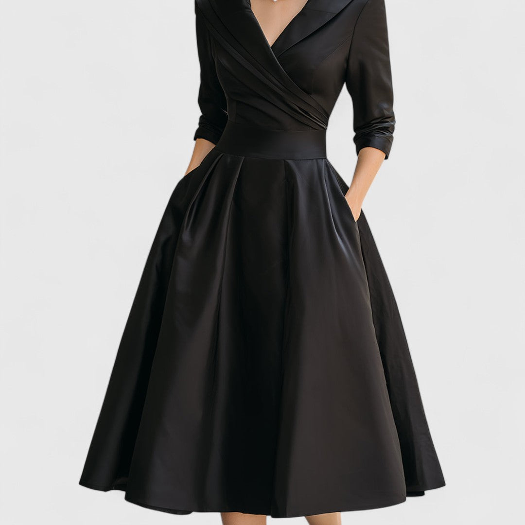Constance | Elegant Wrap Front Dress