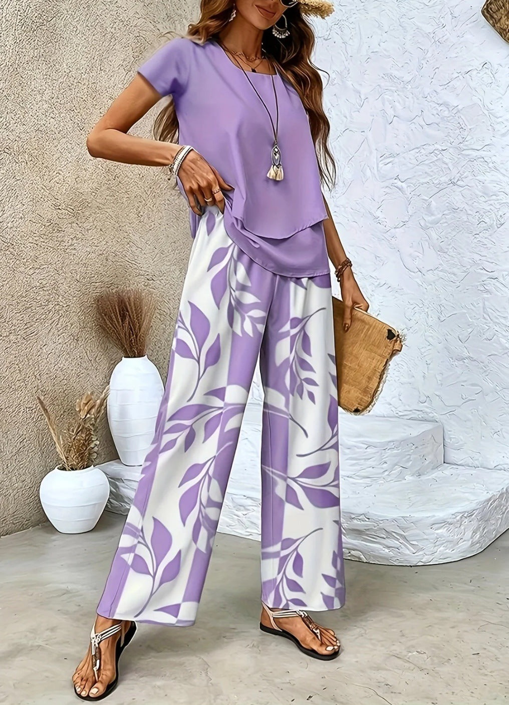 Brenda | Elegant 2-Piece Summer Set