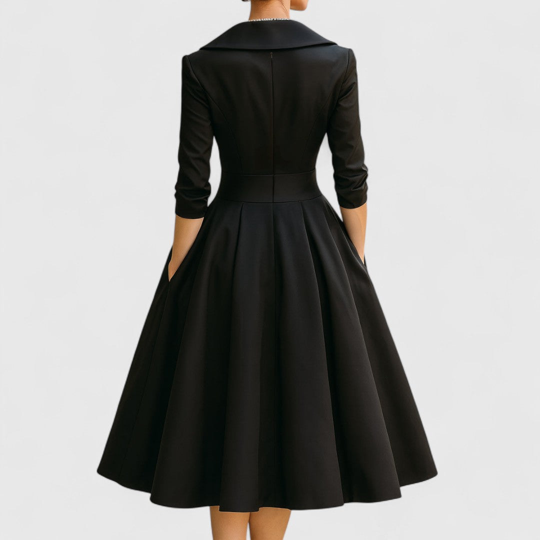 Constance | Elegant Wrap Front Dress