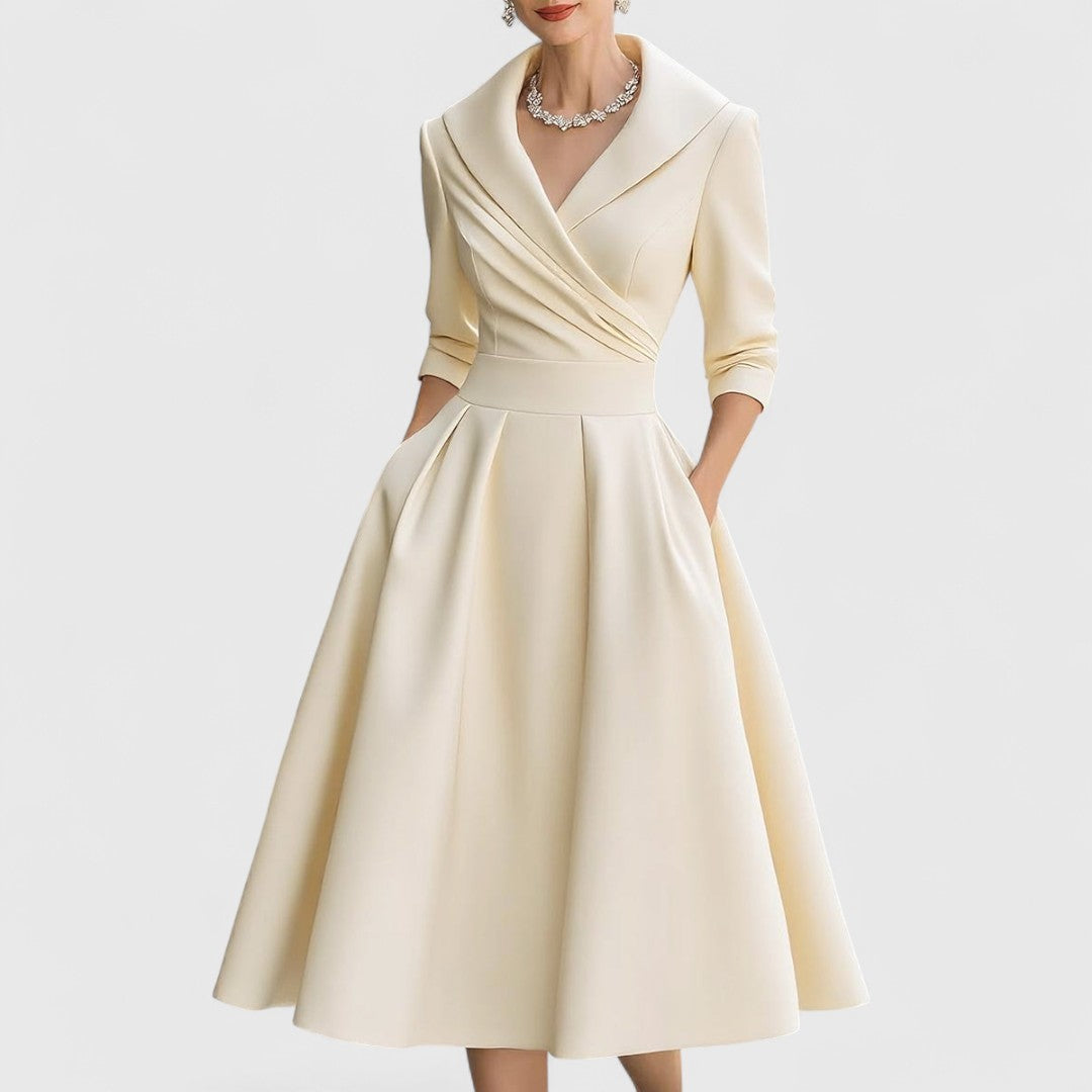 Constance | Elegant Wrap Front Dress
