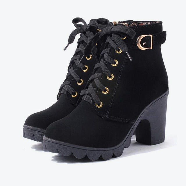 Katni | Chic Chunky Ankle Boots