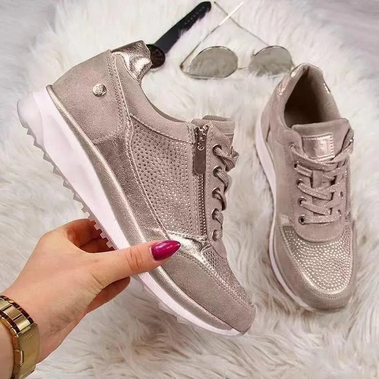 Ginette | Comfort Zip-Up Sneakers