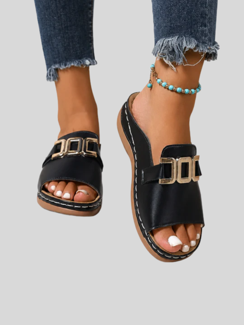 Adele | Comfort wedge heel sandals