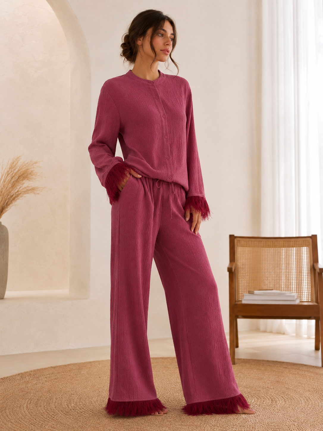 Henley | Soft Relaxed Two Piece Set