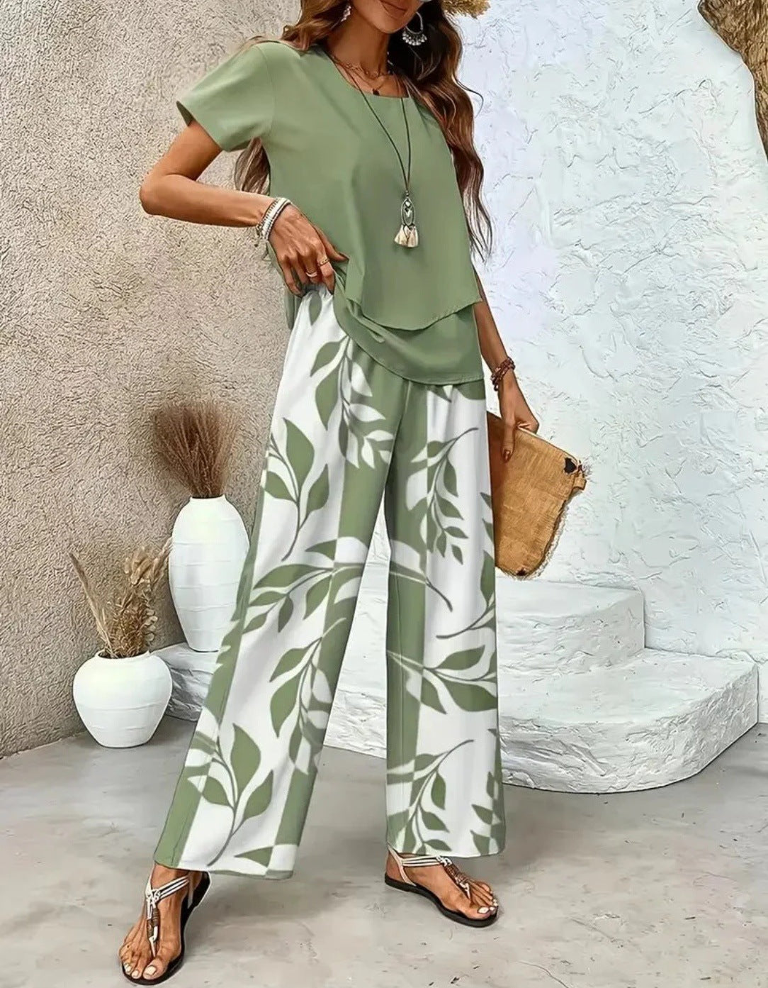 Brenda | Elegant 2-Piece Summer Set