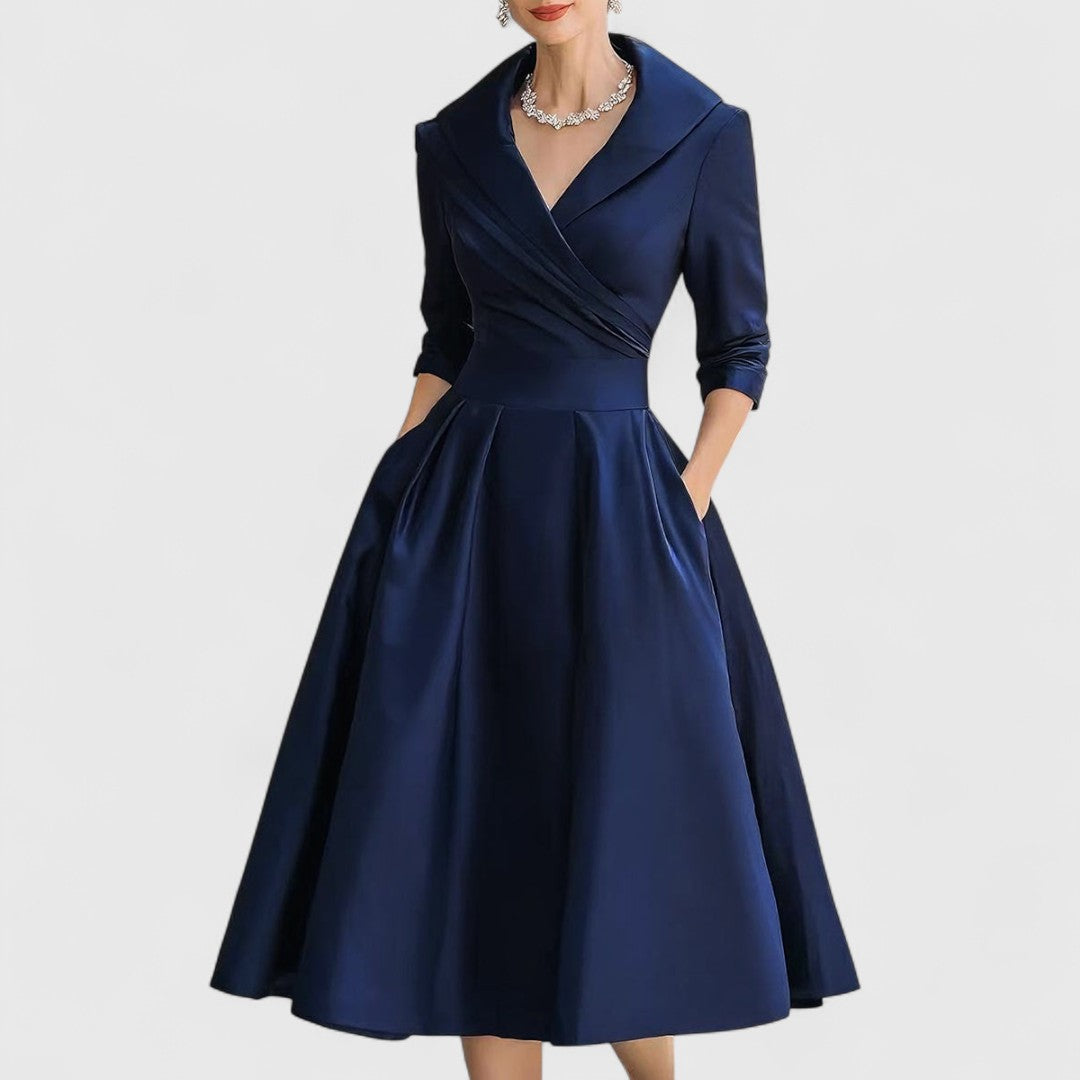 Constance | Elegant Wrap Front Dress