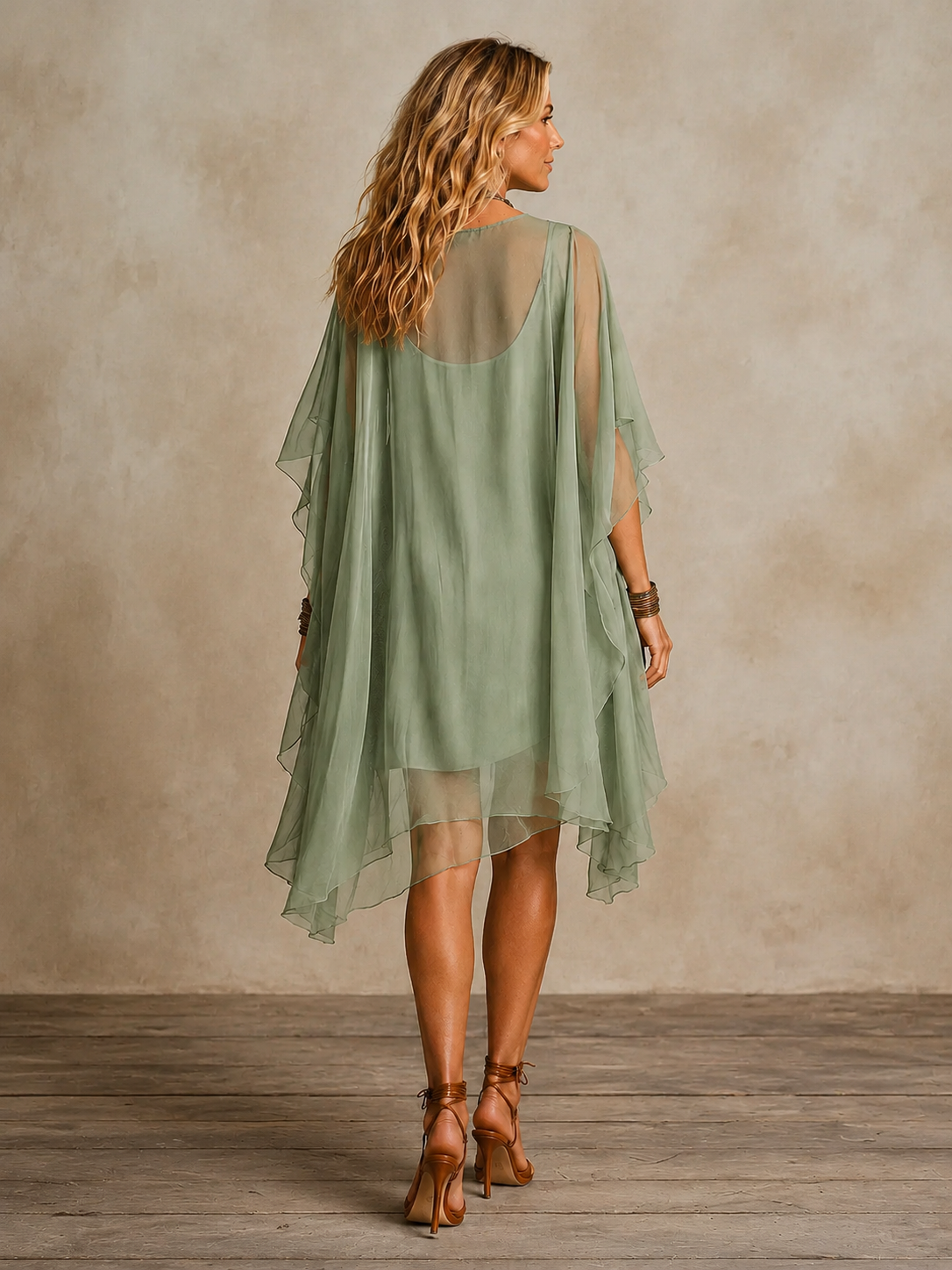 Hadley | Airy Flutter Sleeve Mini Dress