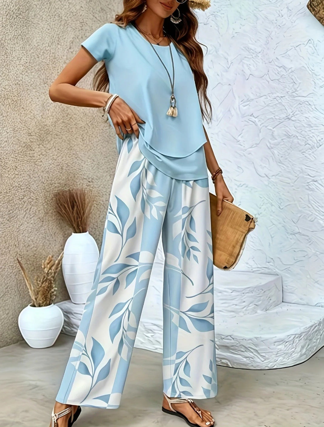Brenda | Elegant 2-Piece Summer Set
