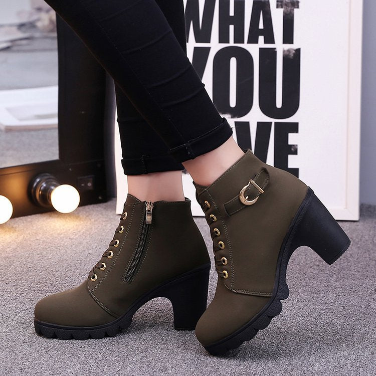Katni | Chic Chunky Ankle Boots