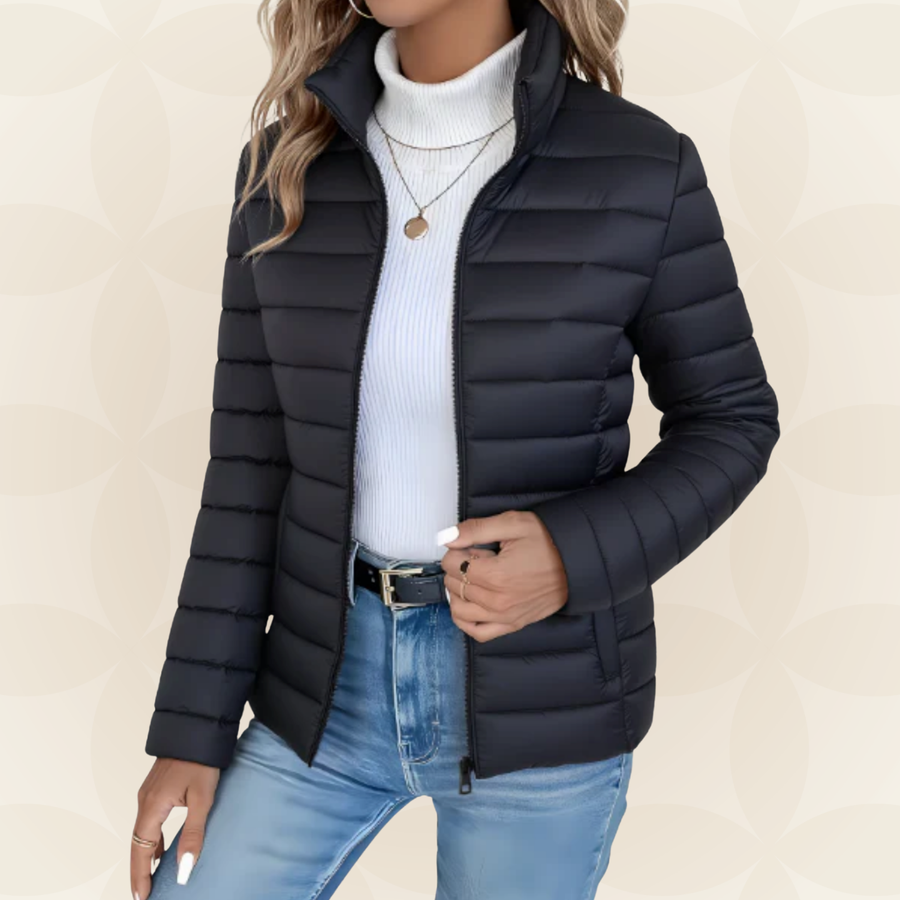 Solis | Quilted Stand Collar Jacket