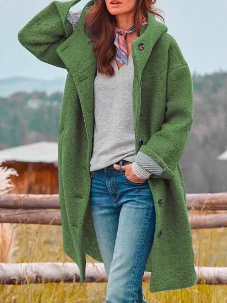 Corinne | Cozy Button Coat
