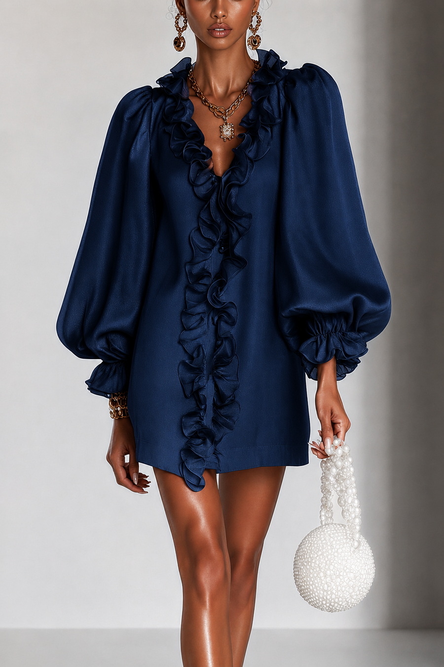 Ada | Effortless Puff Sleeve Mini Dress