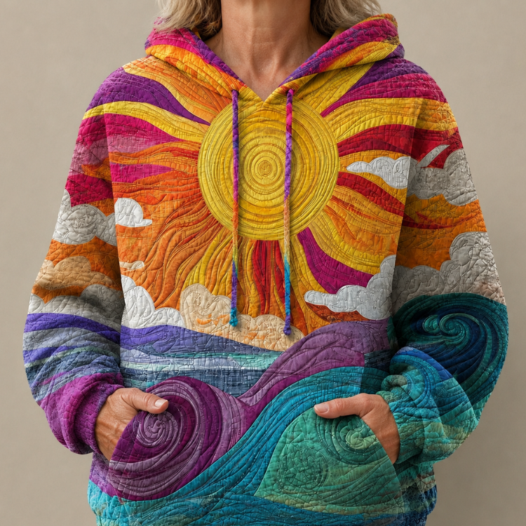 Calla | Airy Patchwork Hoodie