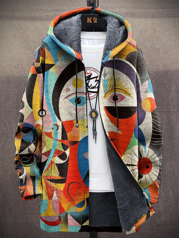 Isadora | Relaxed Art Print Hooded Jacket
