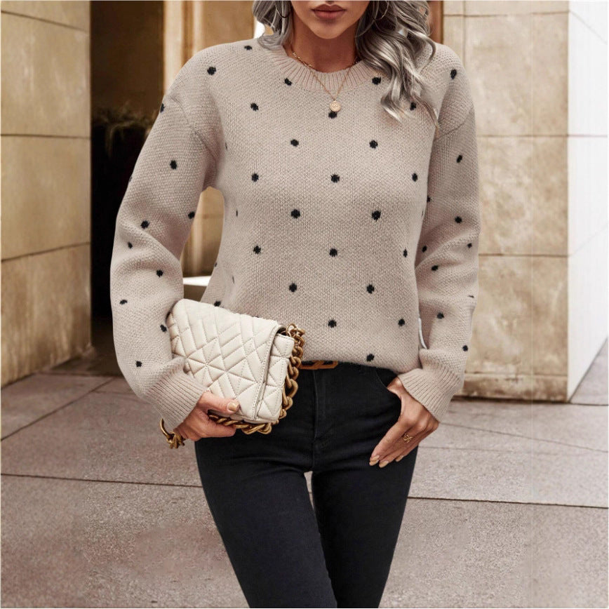 Maeve | Polka Dot Sweater