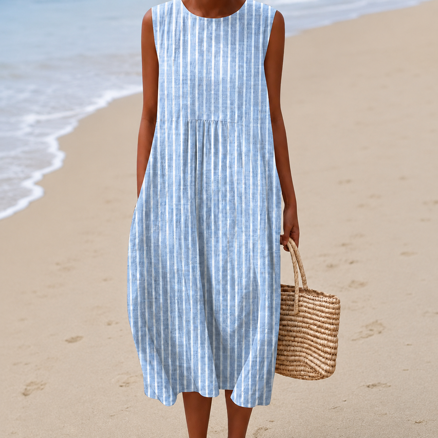 Nora | Airy Tummy-Flattering Floral Midi Dress