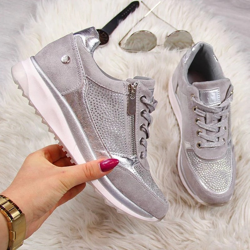 Ginette | Comfort Zip-Up Sneakers