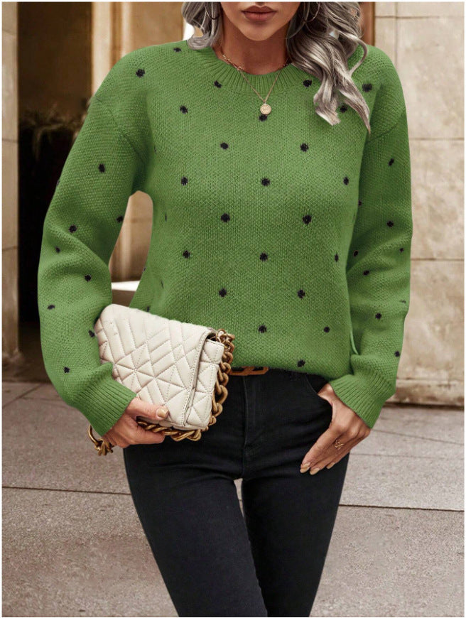 Maeve | Polka Dot Sweater