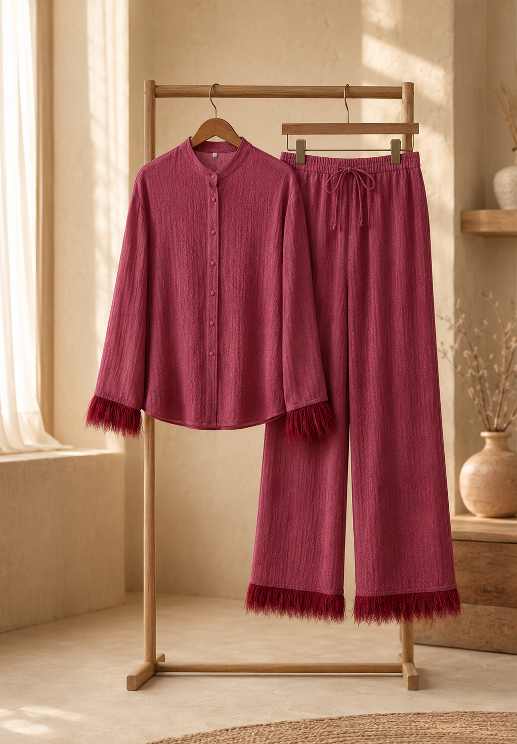 Henley | Soft Relaxed Two Piece Set