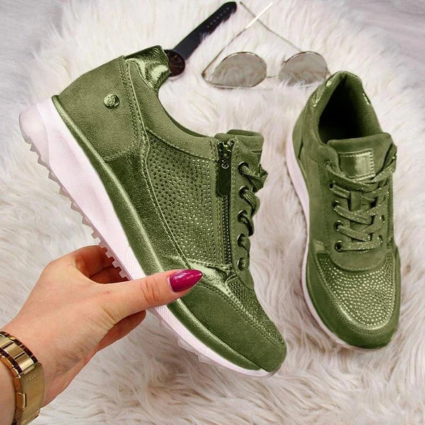 Ginette | Comfort Zip-Up Sneakers
