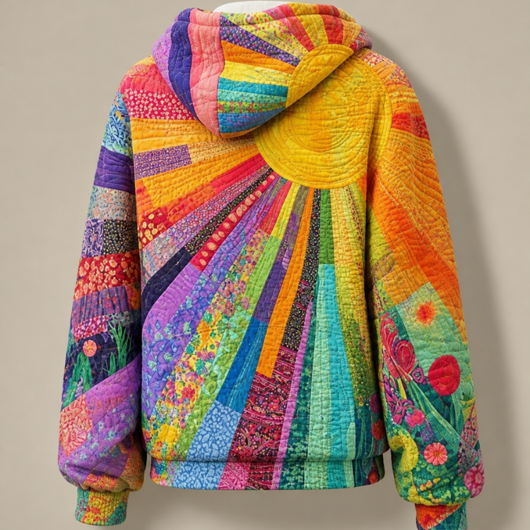Aurelie | Cozy Patchwork Hoodie