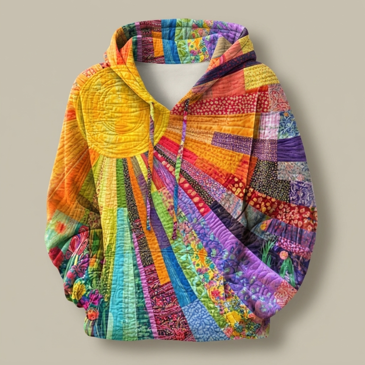 Aurelie | Cozy Patchwork Hoodie