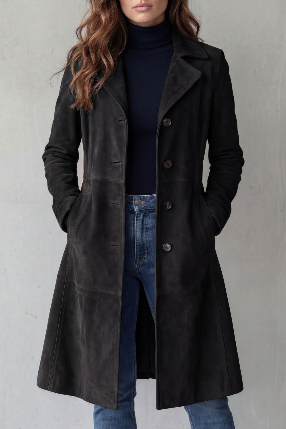 Scarlett | Vintage Finish Long Coat