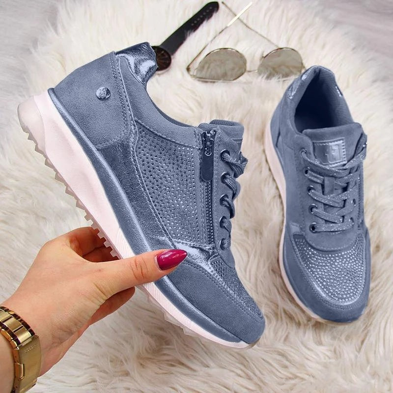 Ginette | Comfort Zip-Up Sneakers