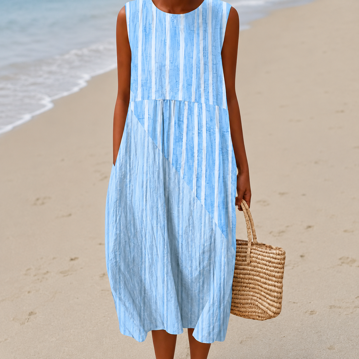 Nora | Airy Tummy-Flattering Floral Midi Dress