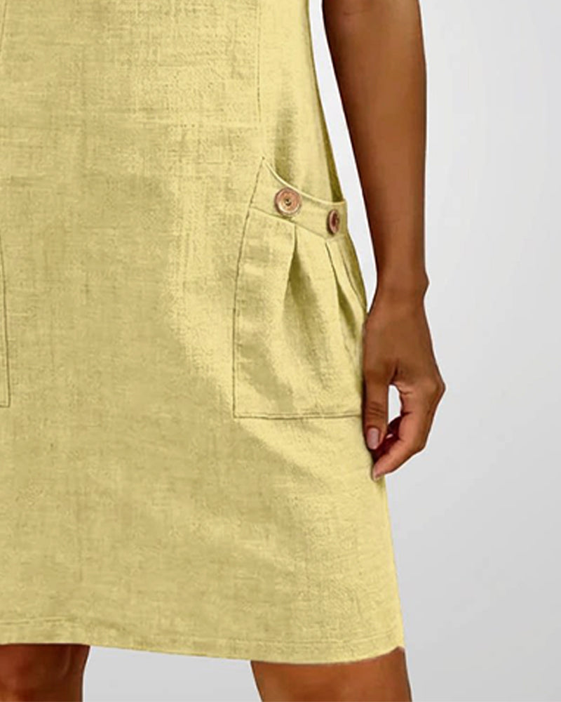 Aisley | Cotton Dress with Zip Closure