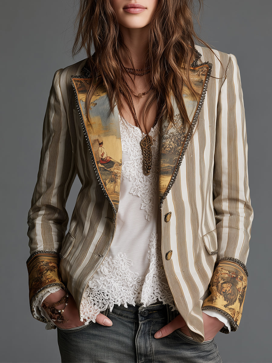 Allegra | Relaxed Striped Blazer