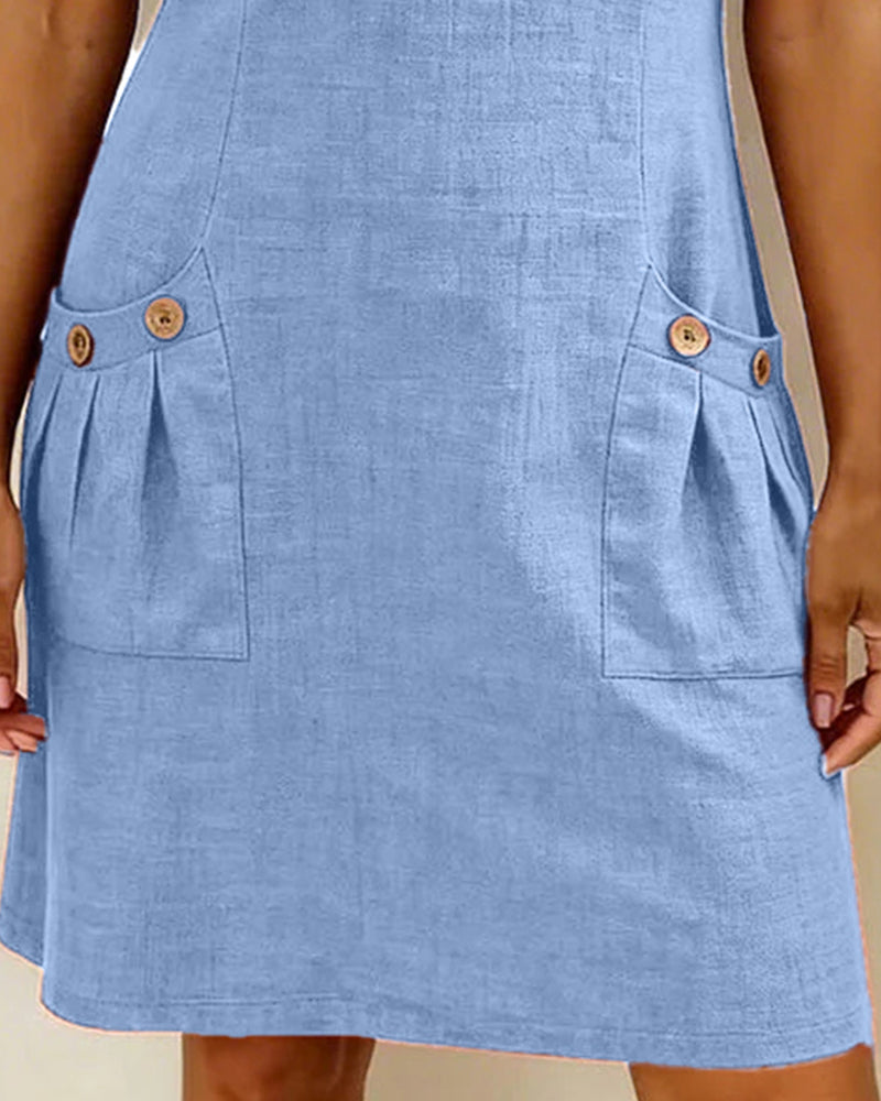 Aisley | Cotton Dress with Zip Closure