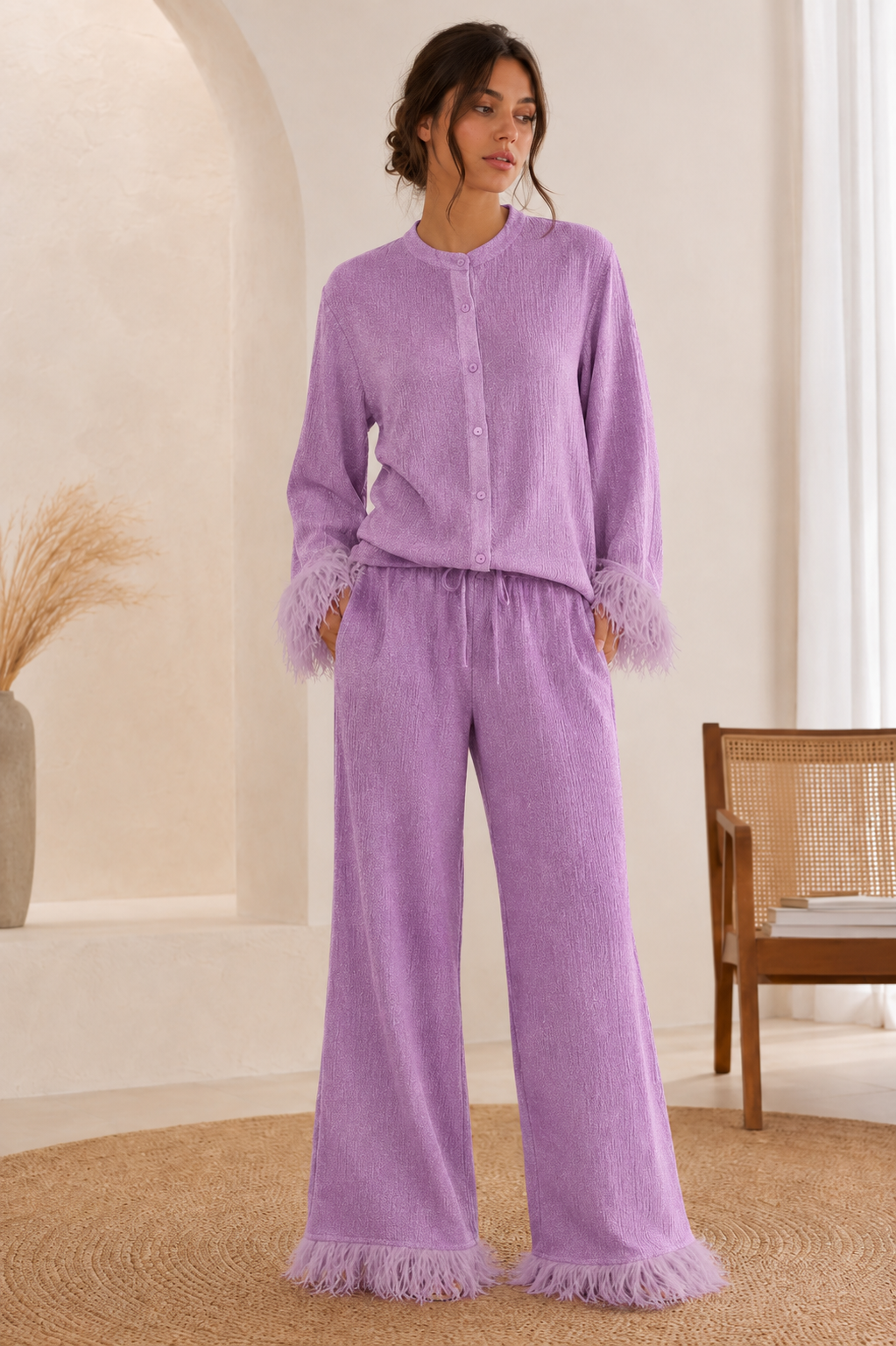 Henley | Soft Relaxed Two Piece Set