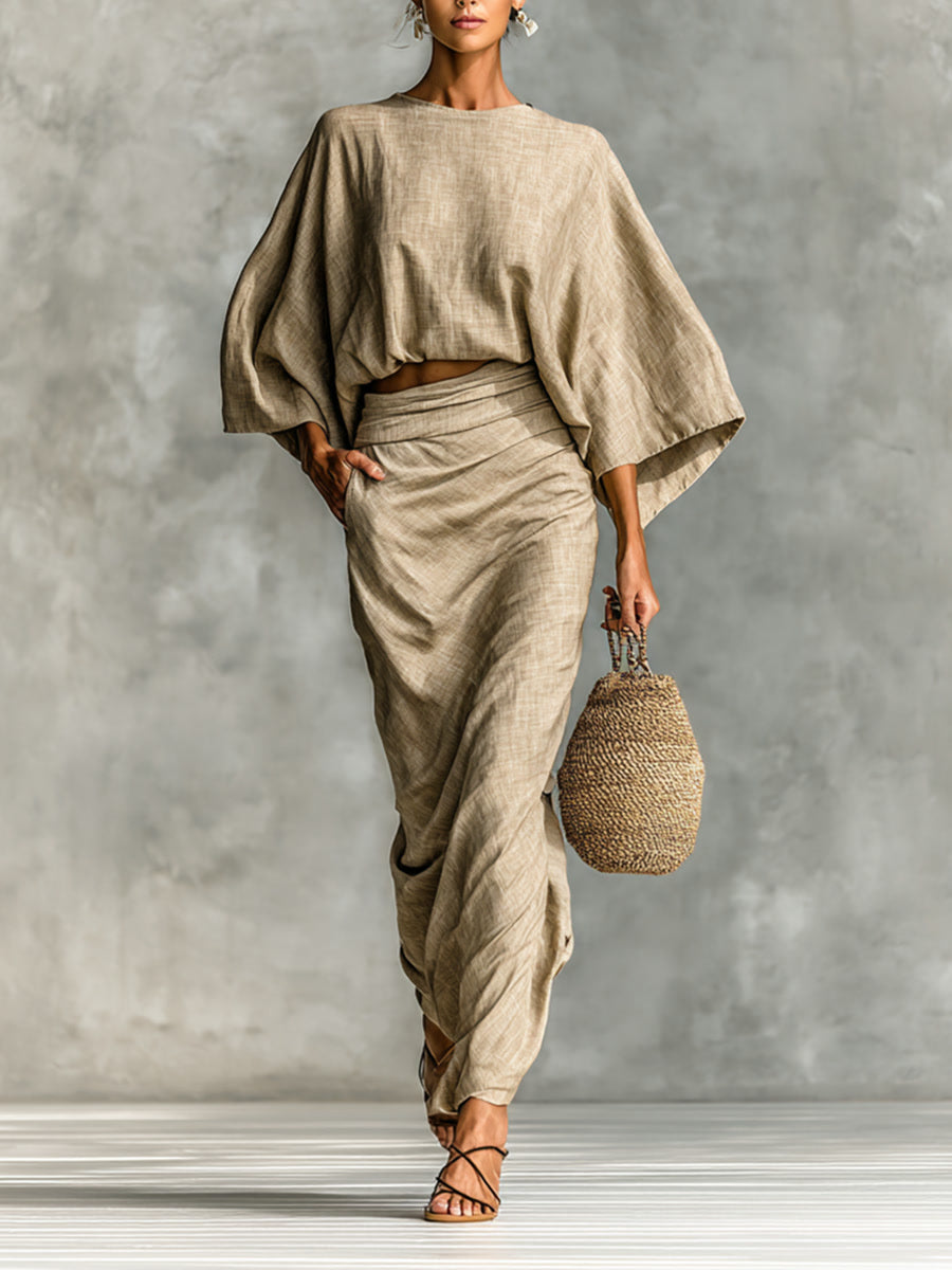 Fiona | Effortless Batwing Sleeve Set