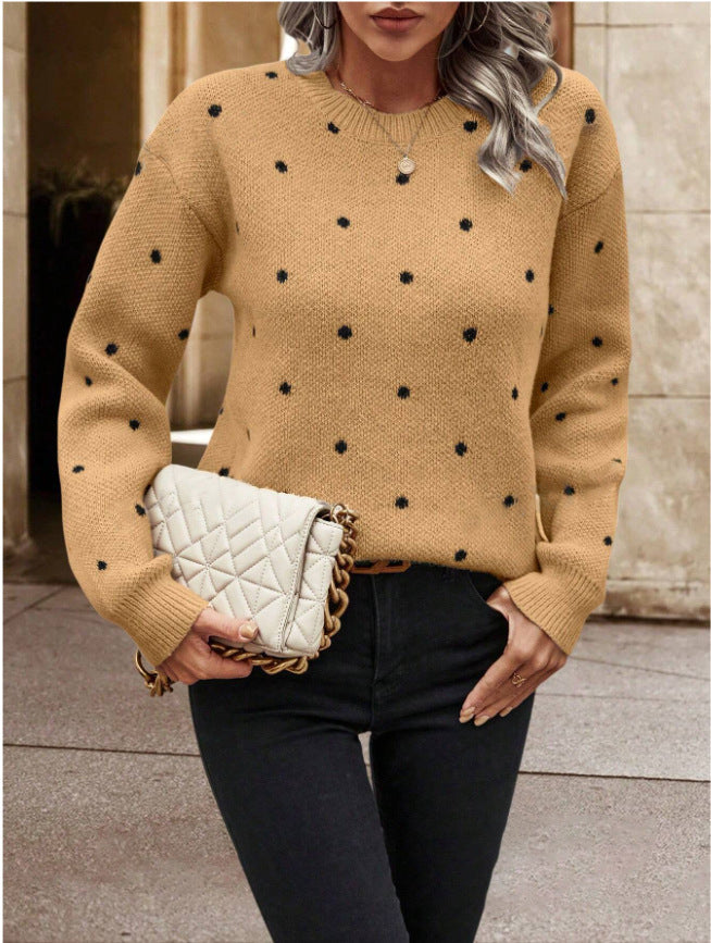 Maeve | Polka Dot Sweater