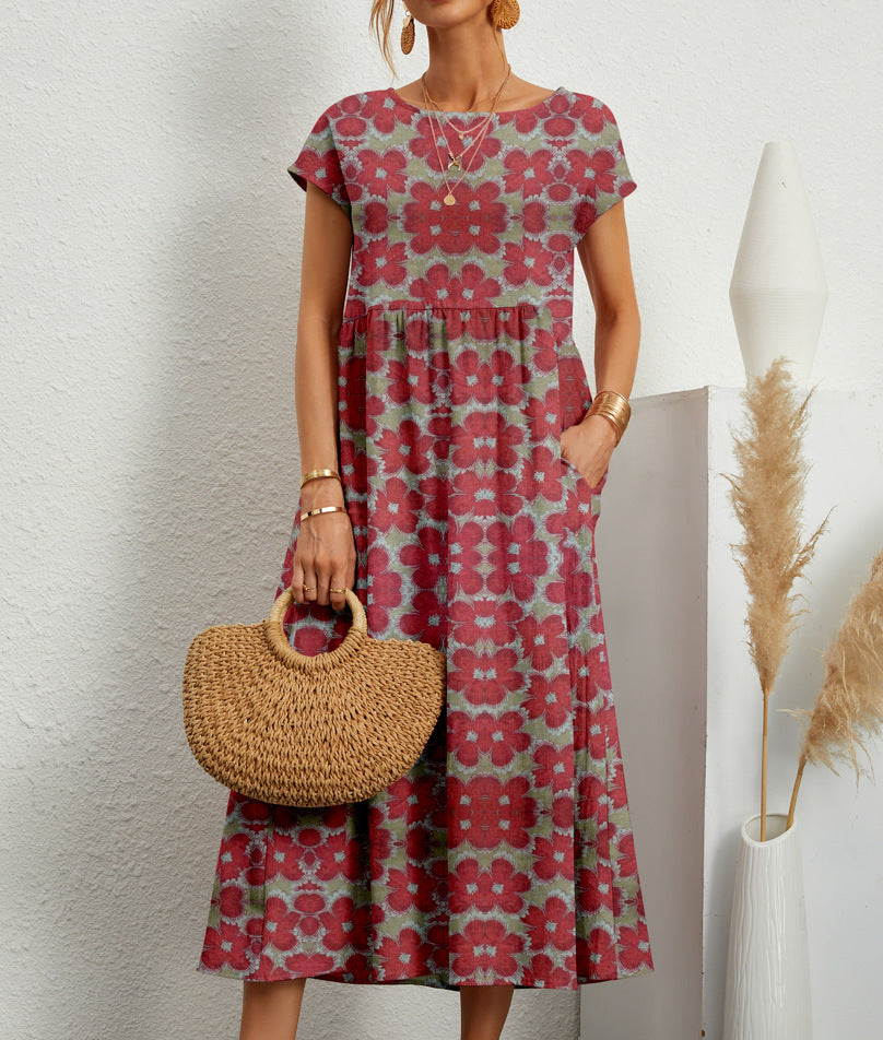 Florene | Breezy Floral Midi Dress