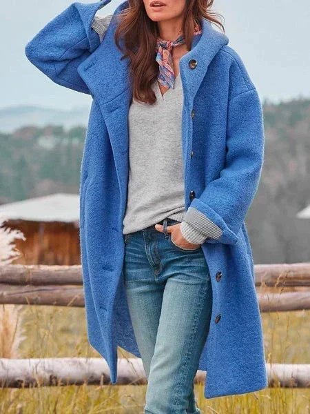Corinne | Cozy Button Coat