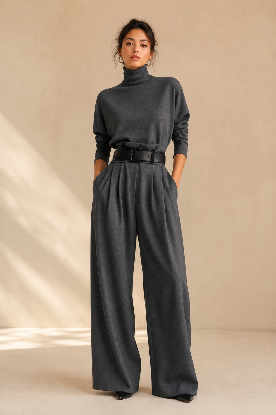 Isadora | Turtleneck & Palazzo Pants Set