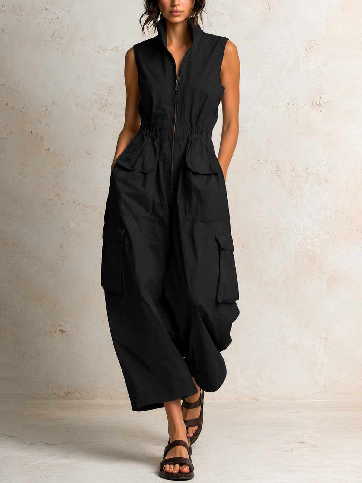 Ursula | Relaxed Utility Jumpsuit