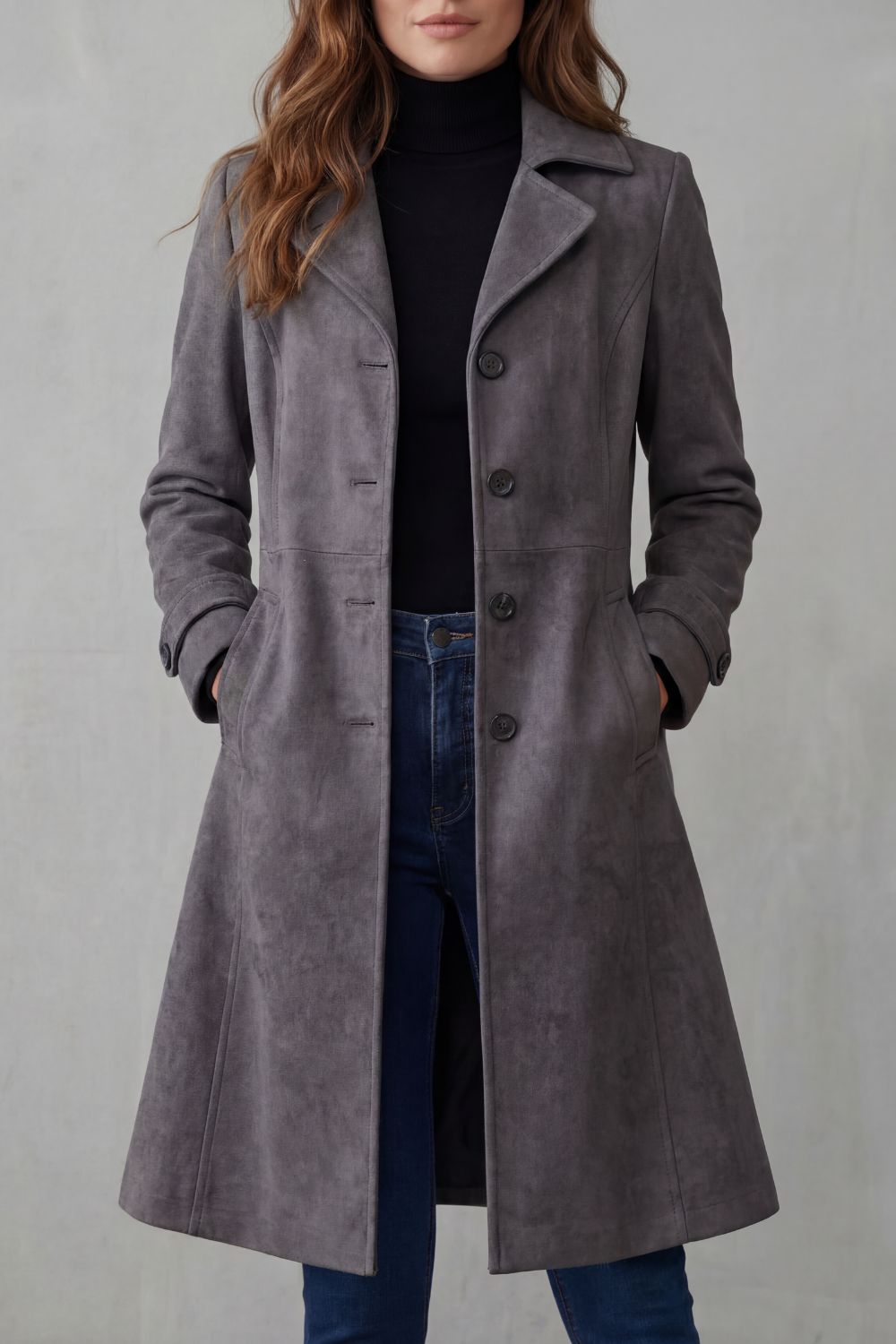 Scarlett | Vintage Finish Long Coat