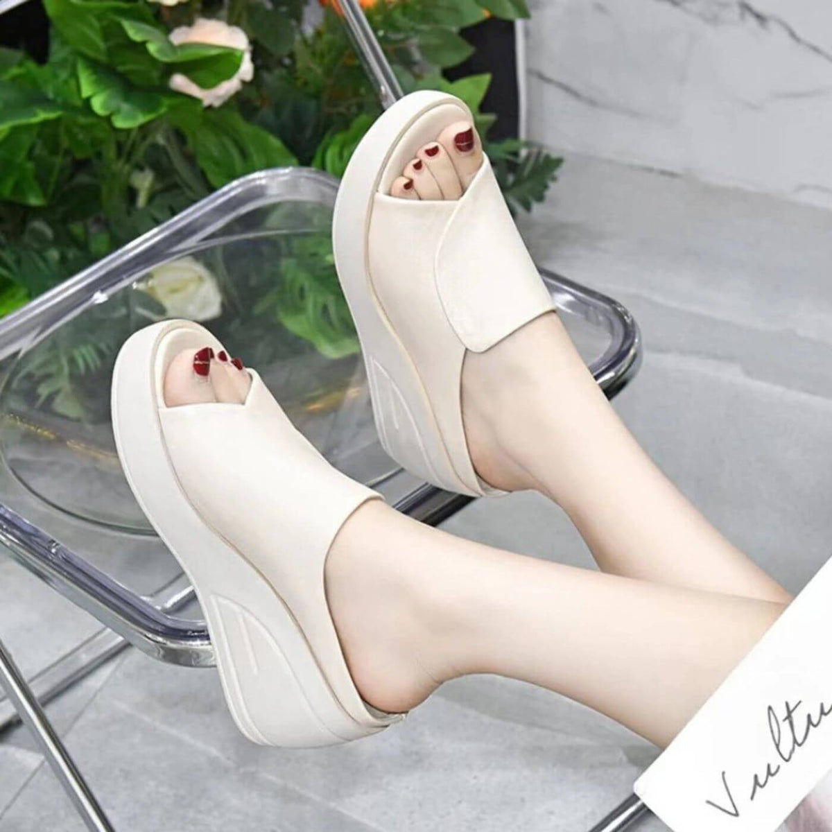 Comfort Eliza | Slip-on Wedge Sandals
