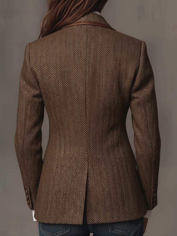 Honor | Elegant Chevron Panel Blazer