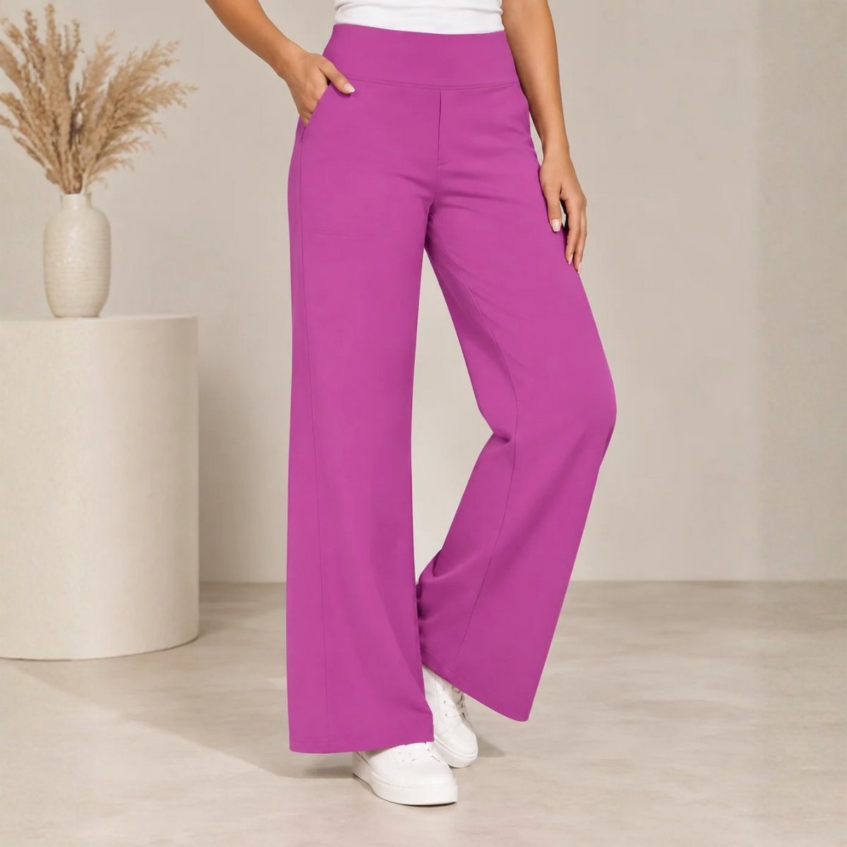 Charlotte | Stretch Wide Leg Pants