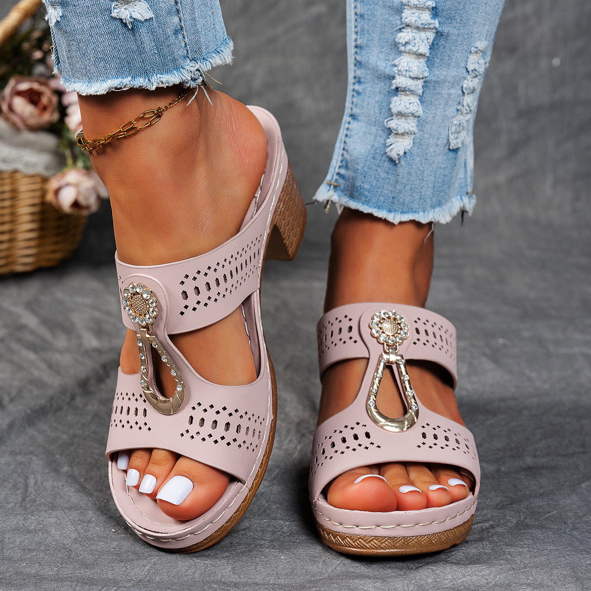 Linda | High Heel Comfort Sandals