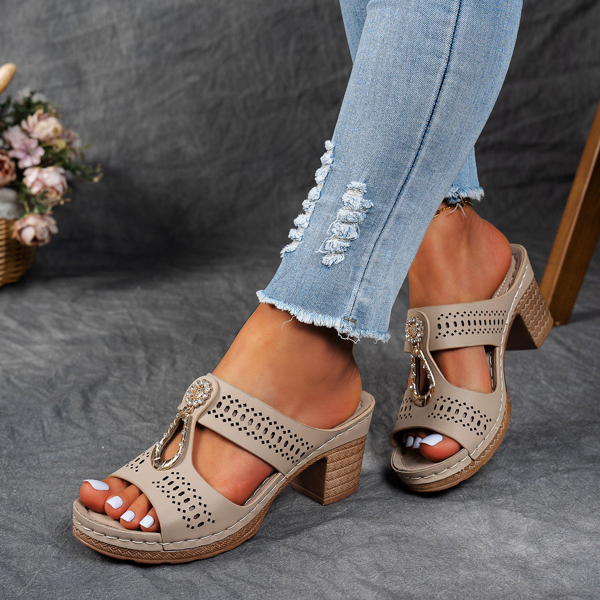 Linda | High Heel Comfort Sandals