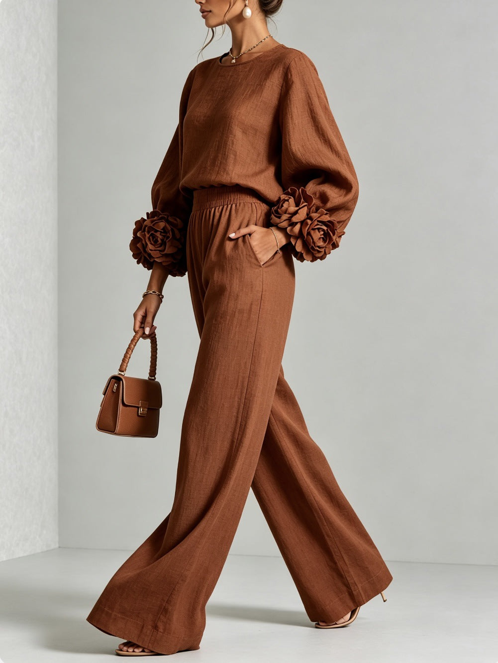 Selene | Relaxed Cuffed Sleeve Ensemble